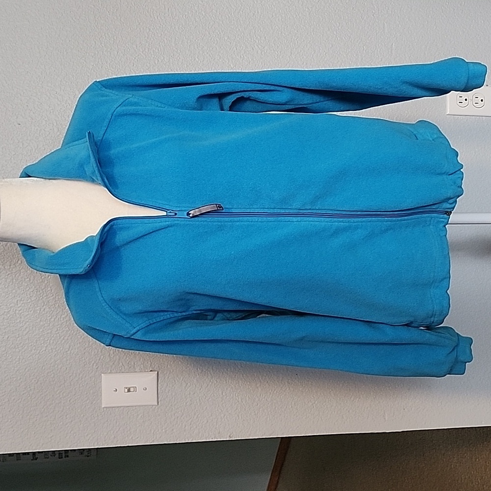 Columbia Sportswear Co. Zip Front Fleece Jacket Aqua Blue Women's Size XL